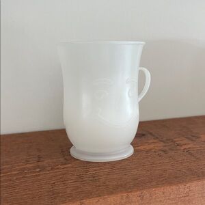 VINTAGE White Plastic Koolaid Cup